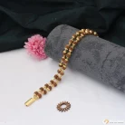 1-gram-gold-plated-2-line-glittering-design-rudraksha-bracelet-style-c712-soni-fashion-471
