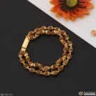 1-gram-gold-plated-2-line-glittering-design-rudraksha-bracelet-style-c712-soni-fashion-890
