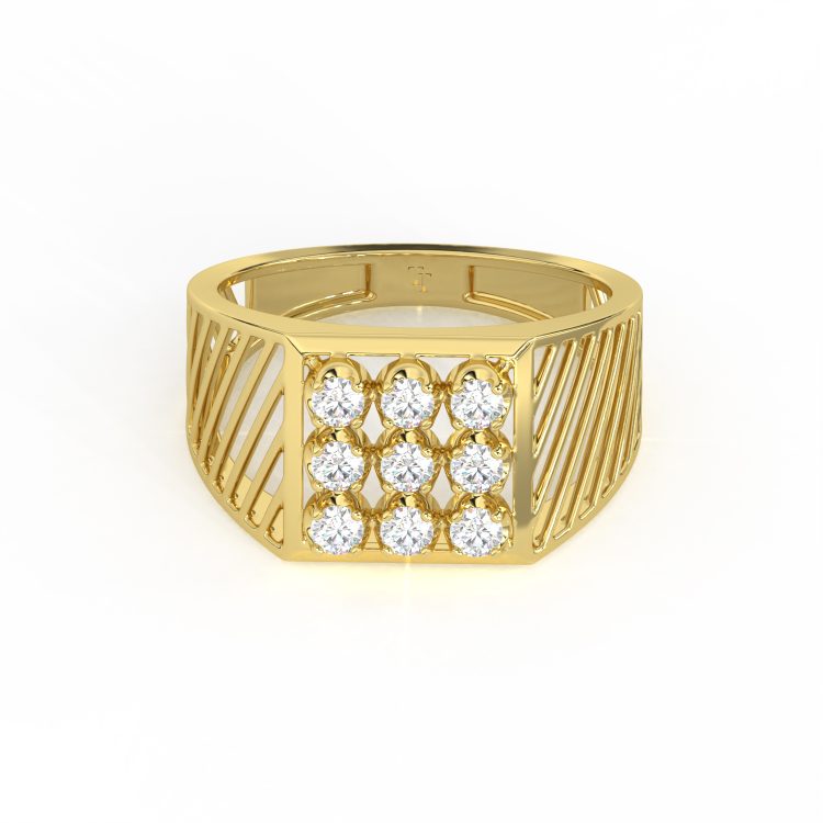 Vanguard Grid Diamond Ring