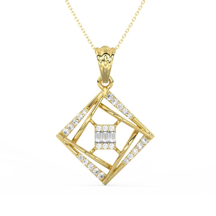 Regalia Frame Diamond Pendant