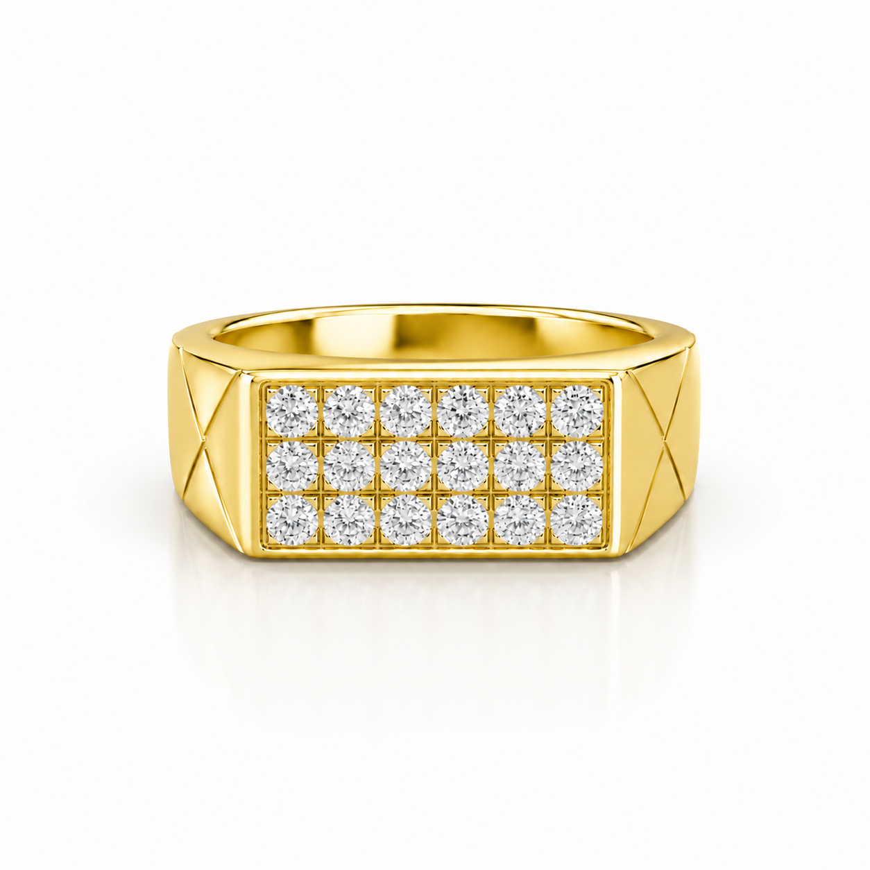 Regal Checkmate Diamond Gents Ring
