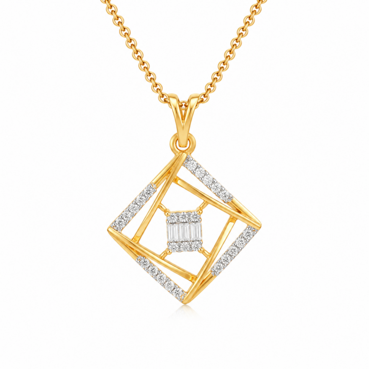 Regalia Frame Diamond Pendant