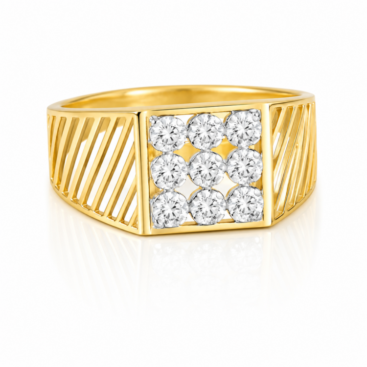Vanguard Grid Diamond Ring