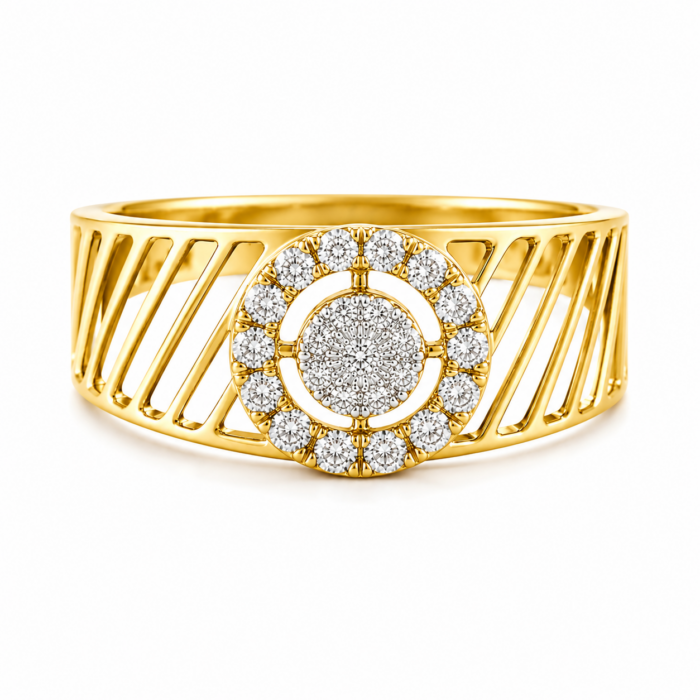 Regal Orbit Diamond Gents Ring