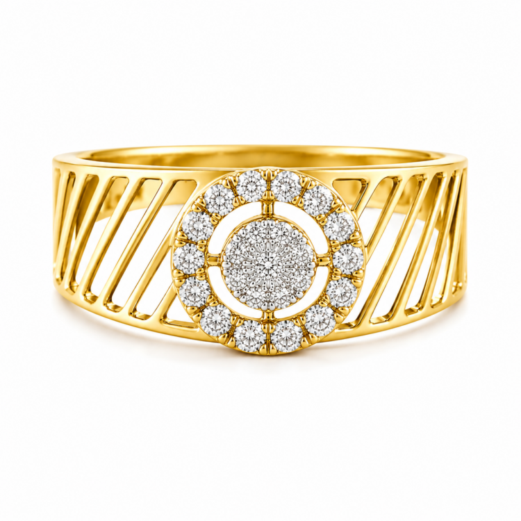 Regal Orbit Diamond Gents Ring