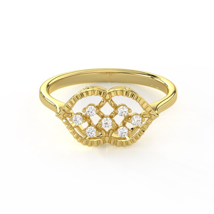 Eterna Lattice Diamond Ring