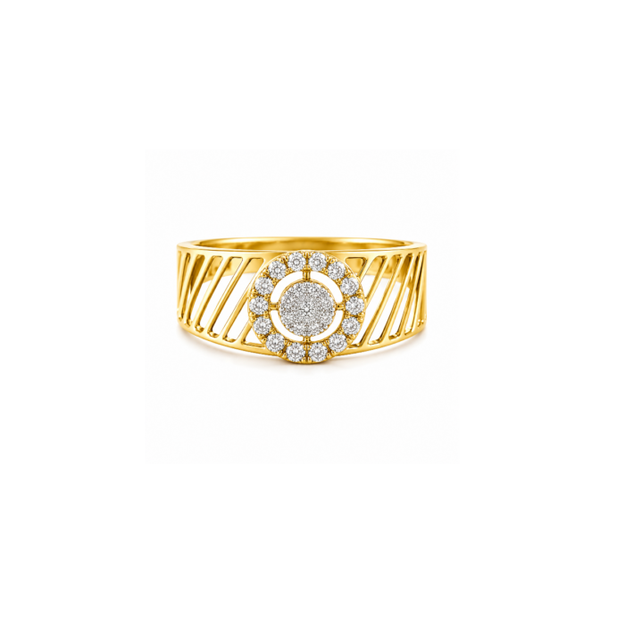 Regal Orbit Diamond Gents Ring