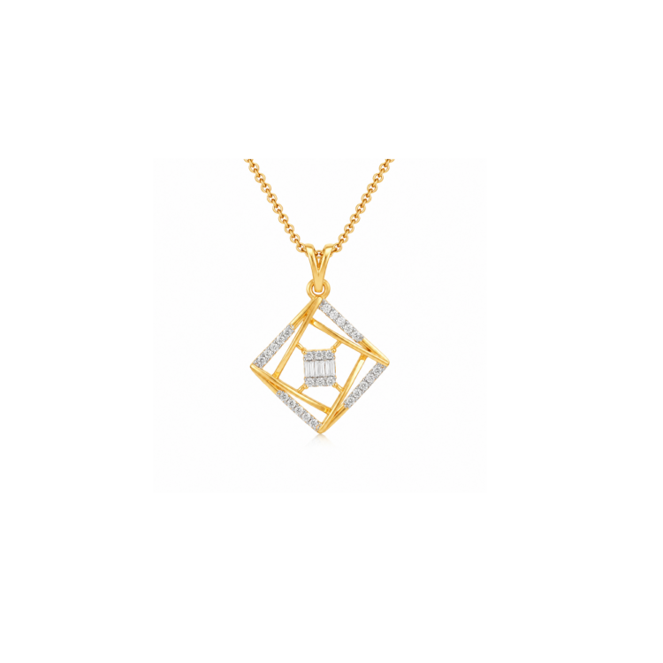 DP26271 Regalia Frame Diamond Pendant