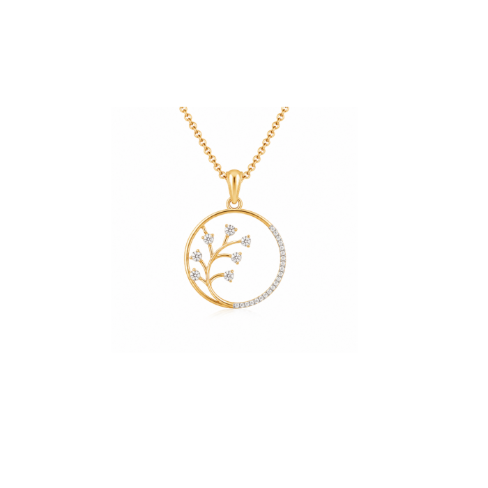 Blossom Aura Diamond Pendant
