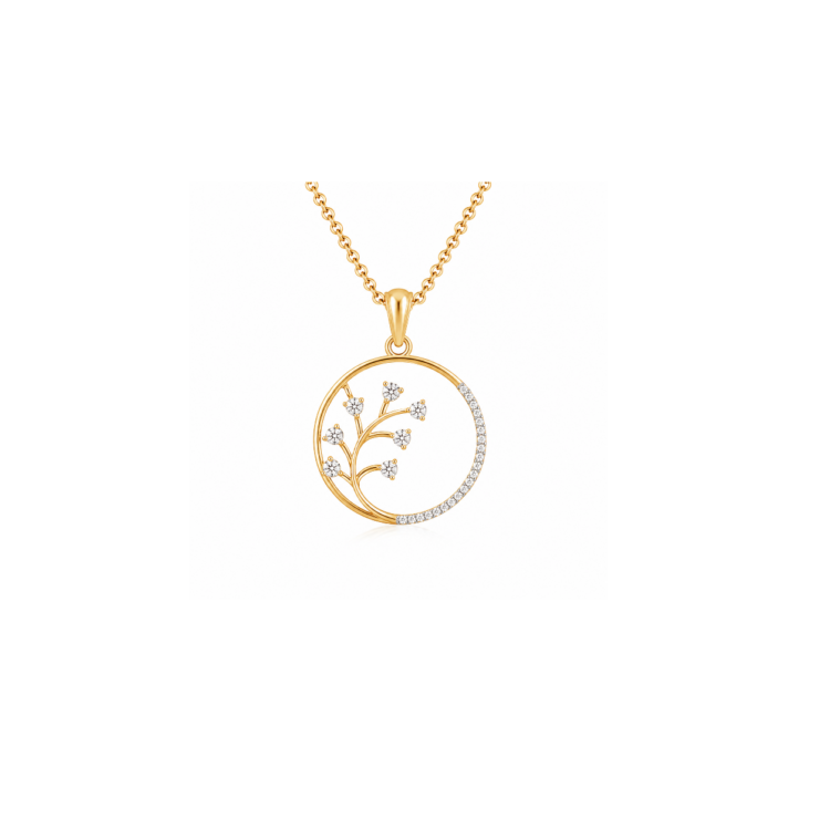 Blossom Aura Diamond Pendant