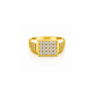Majestic Grid Diamond Gents Ring