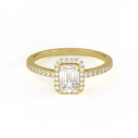 Regal Radiance Emerald-Cut Diamond Ring
