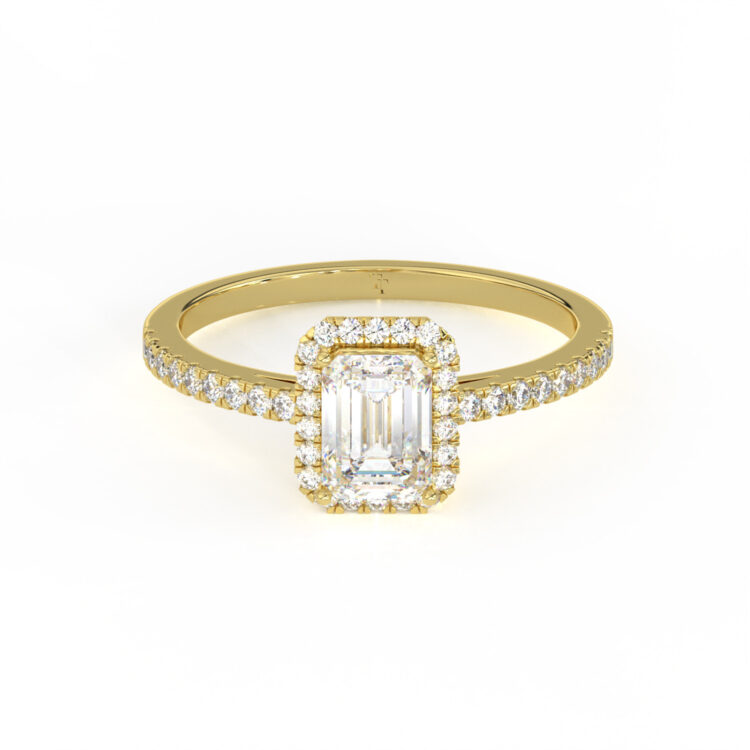Regal Radiance Emerald-Cut Diamond Ring