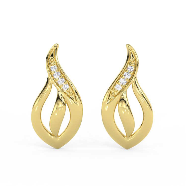 Flame of Grace Diamond Earrings