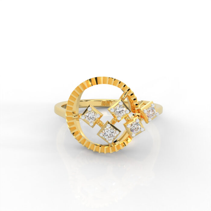 Tritiya “Geo Radiance” Diamond Ring