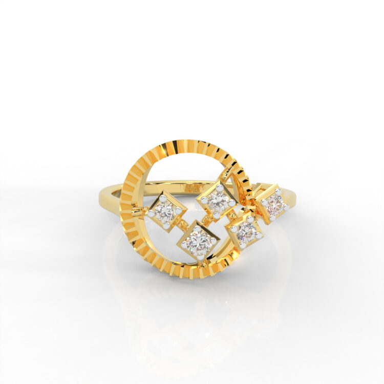 Tritiya “Geo Radiance” Diamond Ring