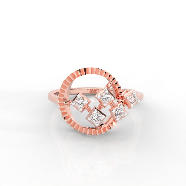 Tritiya “Geo Radiance” Diamond Ring