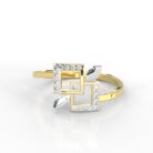 Geometric Grace Diamond Ring