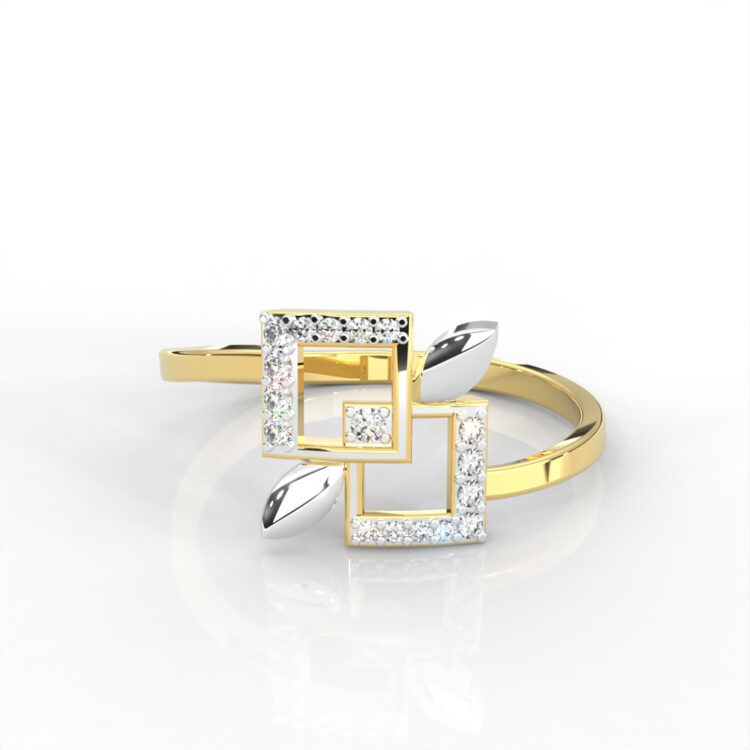 Geometric Grace Diamond Ring