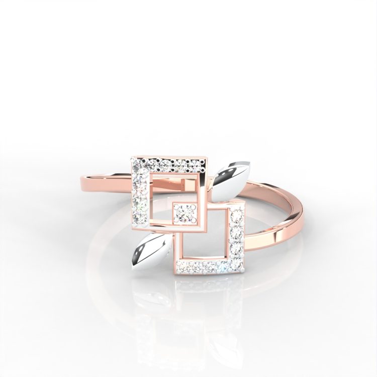 Geometric Grace Diamond Ring
