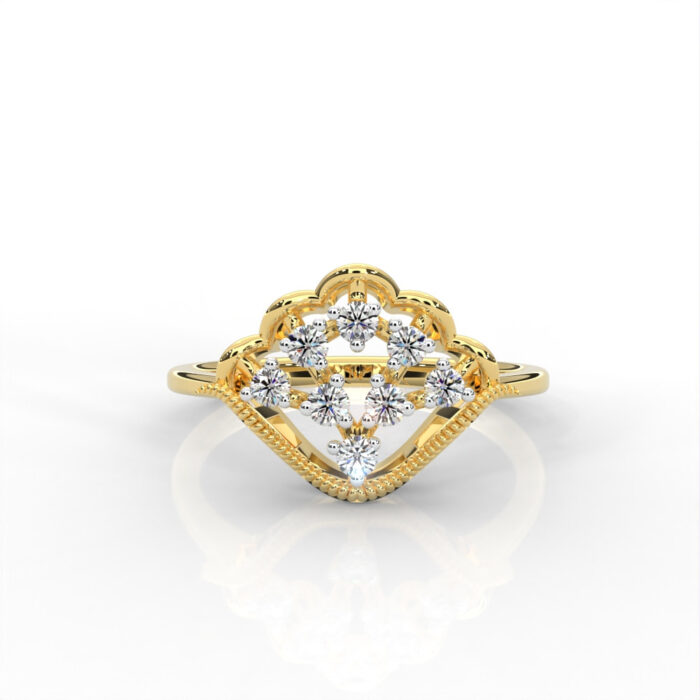 DR24999 Tritiya “Regal Radiance” Diamond Ring