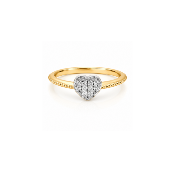 Amora Heart Diamond Ring