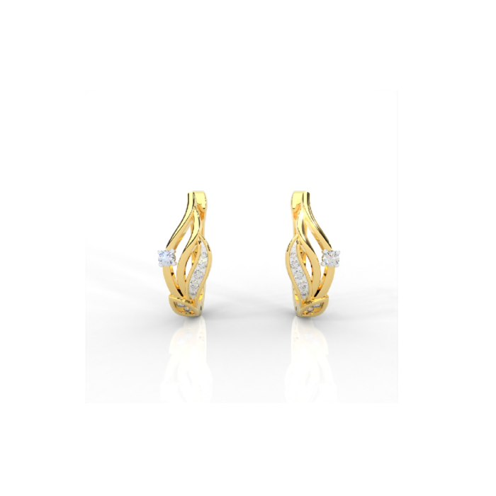 DE25656 Ethereal Flame Diamond Earrings