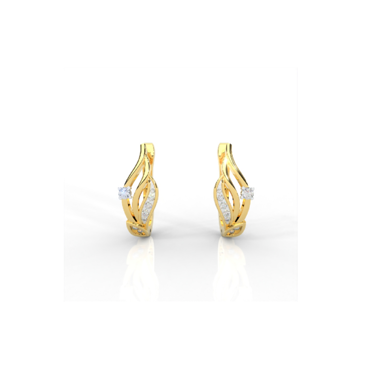 DE25656 Ethereal Flame Diamond Earrings