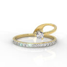 Tritiya “Celeste Loop” Diamond Ring