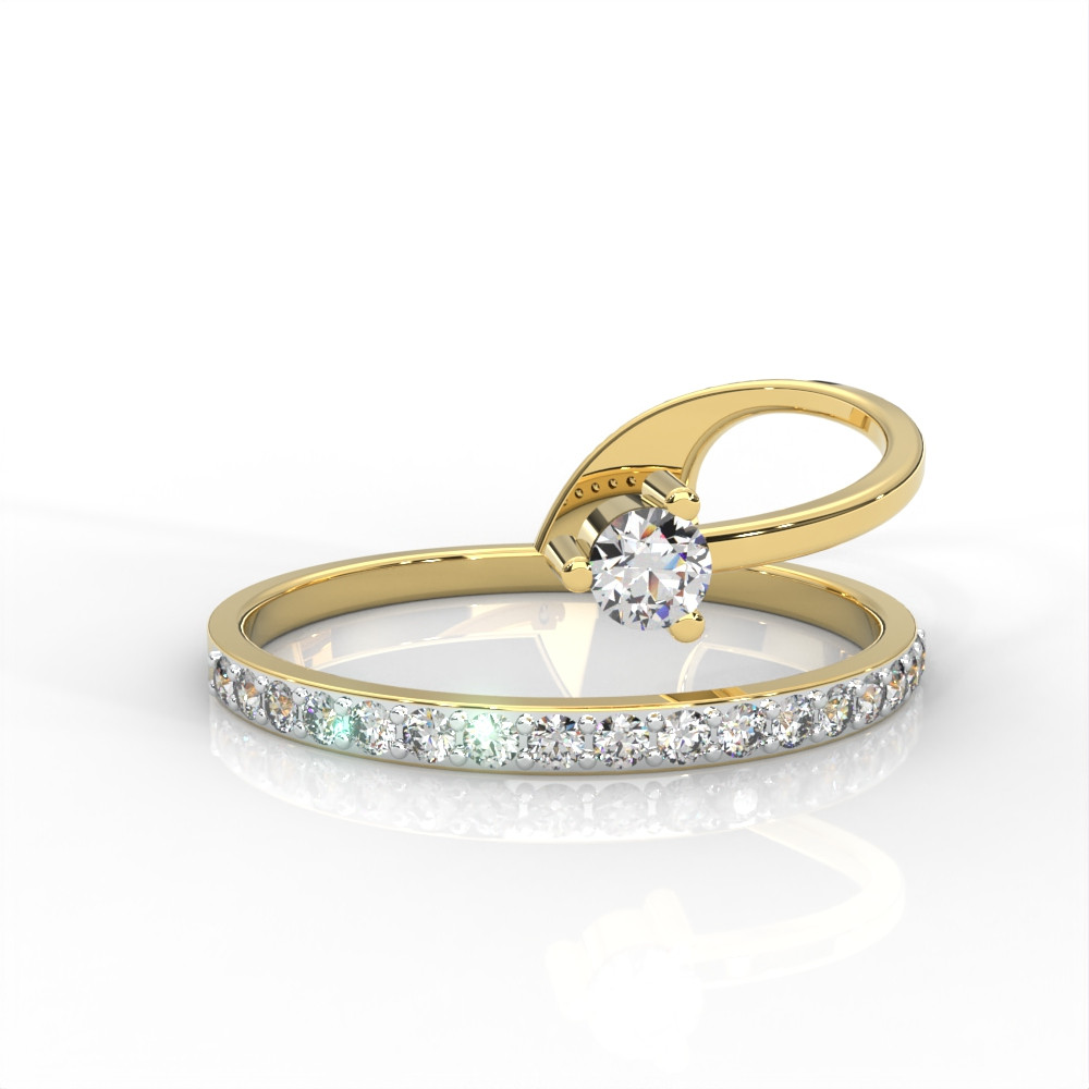 Tritiya “Celeste Loop” Diamond Ring