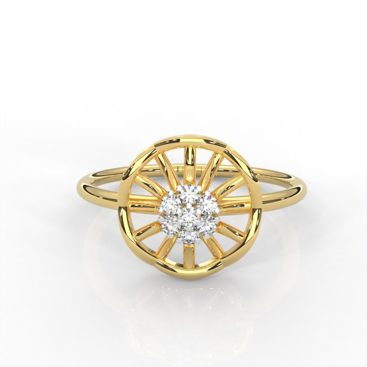 Ethereal Wheel Diamond Ring