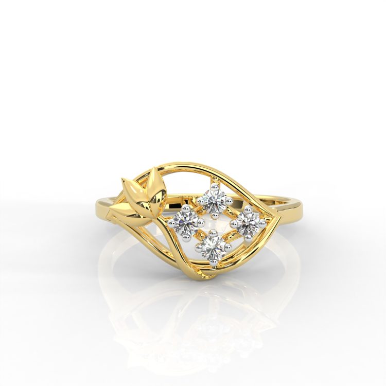 Tritiya “Floral Whisper” Diamond Ring