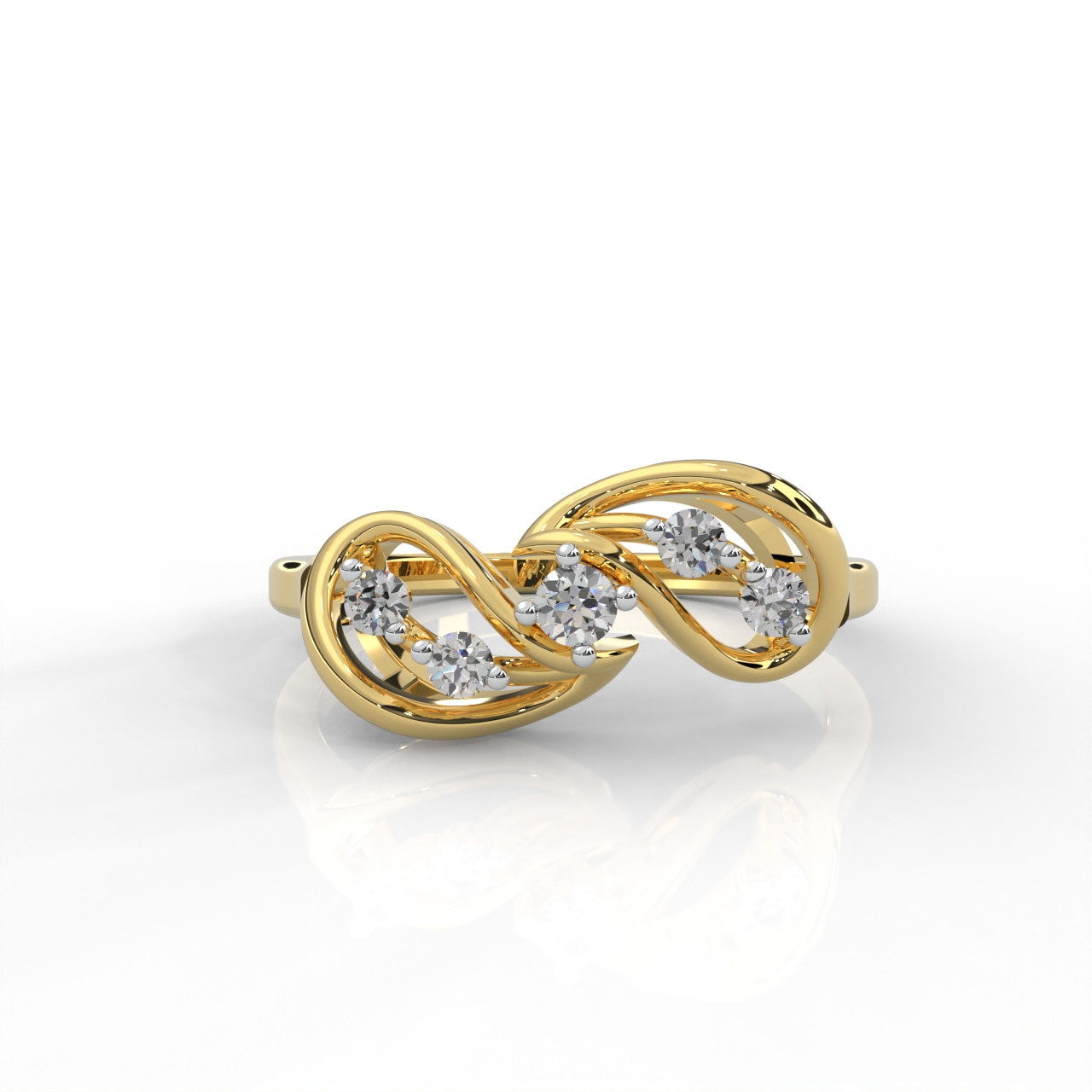 Tritiya “Infinity Embrace” Diamond Ring