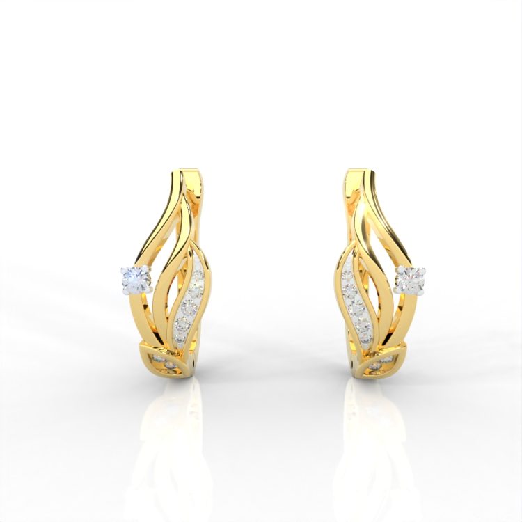 Ethereal Flame Diamond Earrings