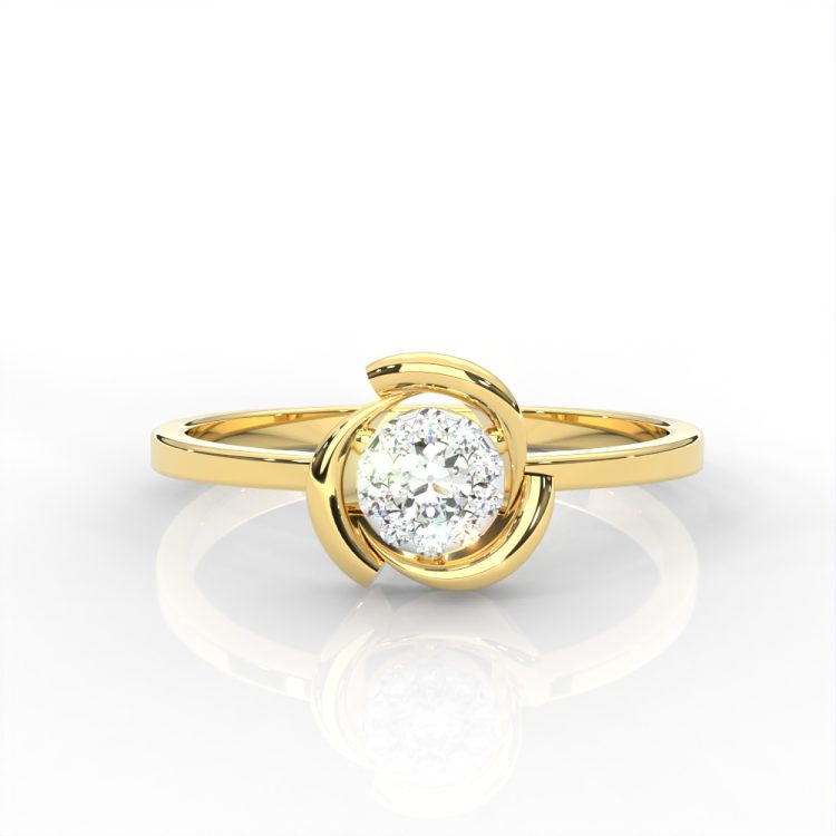 Twilight Bloom Diamond Ring