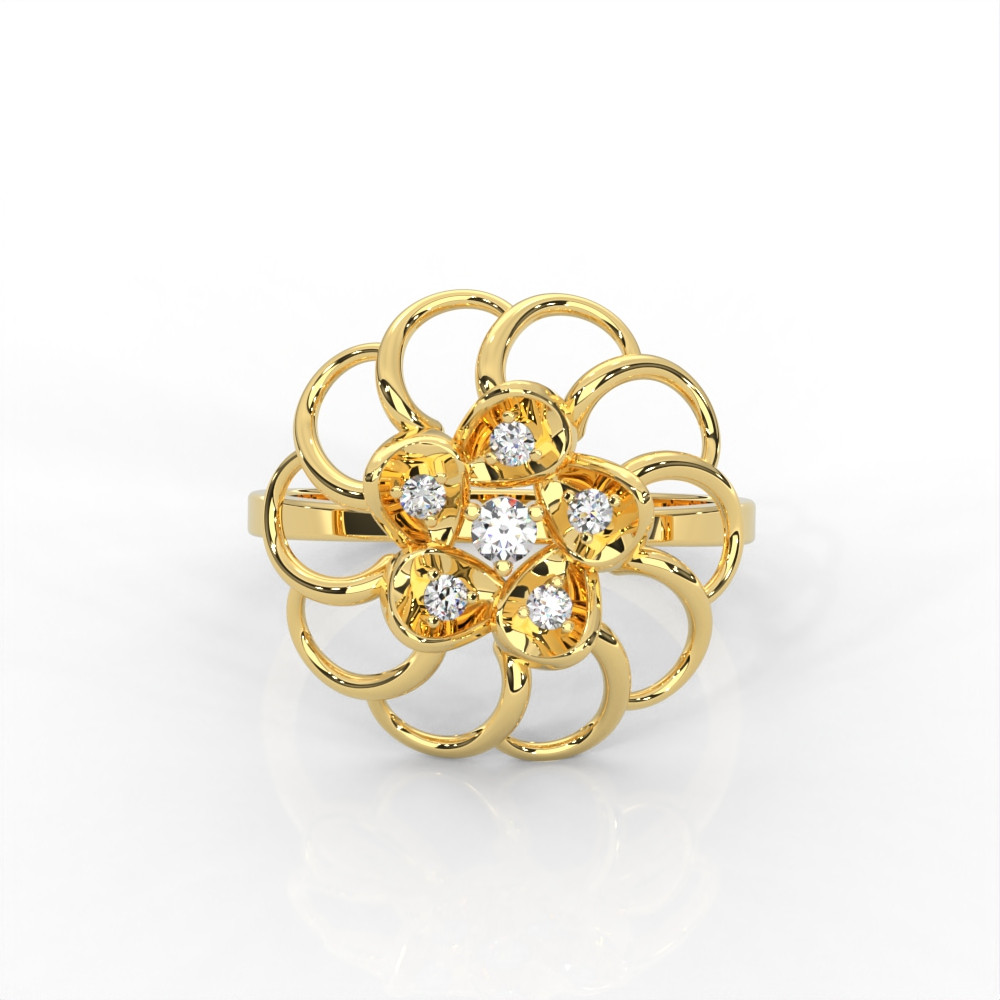 Celestial Bloom Diamond Ring