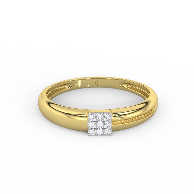 🪙 The Regal Grid Diamond Band 💎