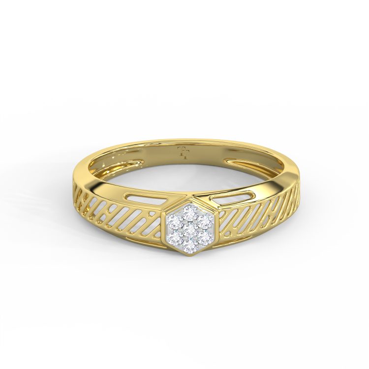 🔷 HexaFlare Diamond Ring ✨