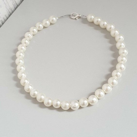 Classic Elegance Pearl Bead Necklace