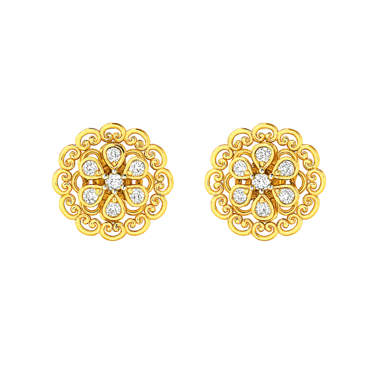 Regalia Bloom Diamond Studs