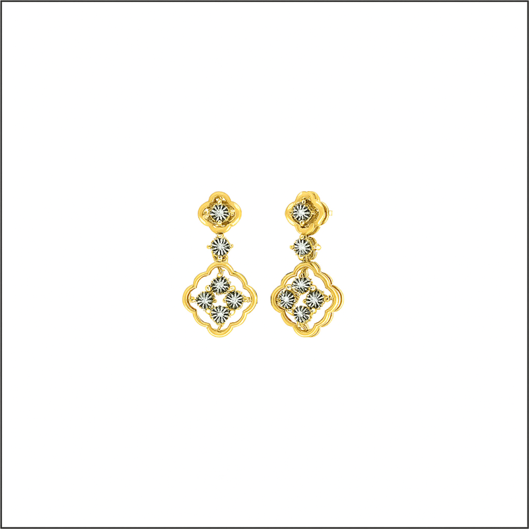 Ornate Charm Drop Earrings