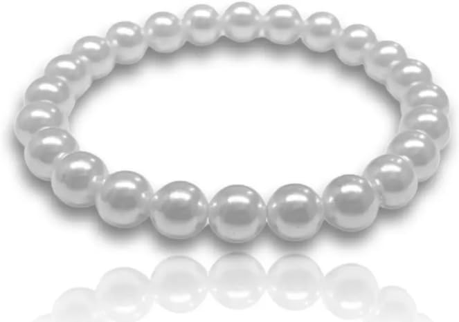 Elegance Circle – Classic Pearl Bracelet