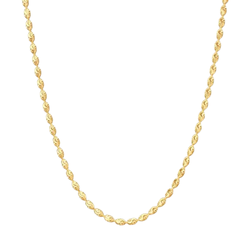 'Celestial Grain' Textured Gold Chain