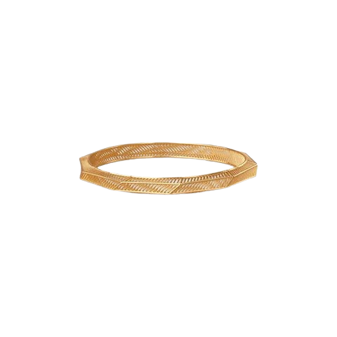 Contemporary Plume Facet Bangle