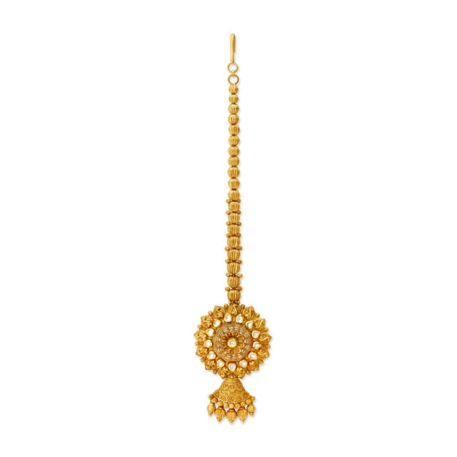 Heritage Bloom Pearl Maang Tikka