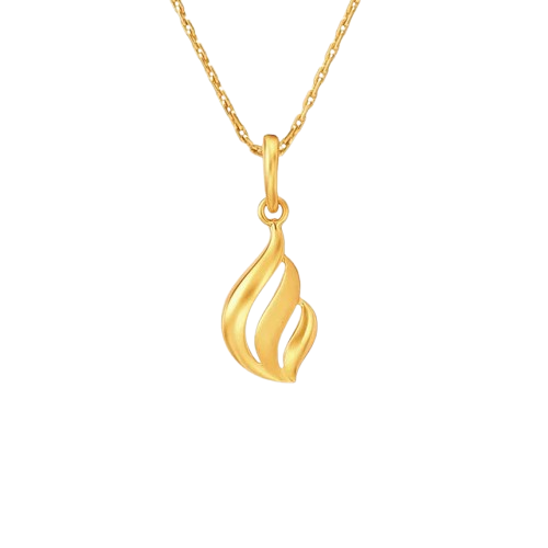 Fluid Rhythm Gold Pendant