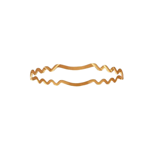 Fluid Grace Wave Bangle