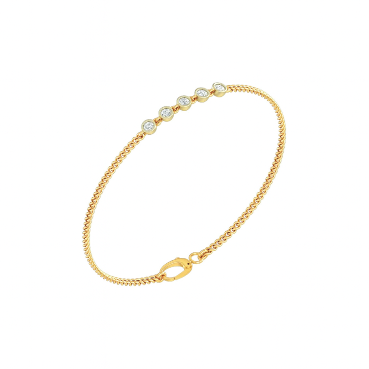 Diamond Droplet Elegance Bracelet