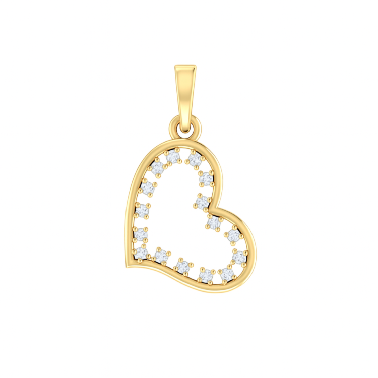 Eternal Sparkle Heart Pendant