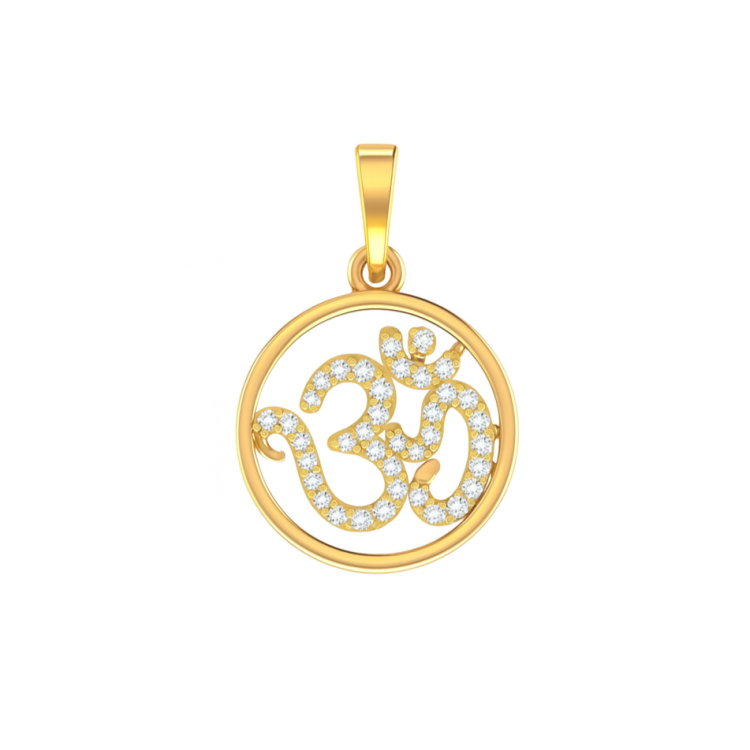 Divine Om Diamond Pendant